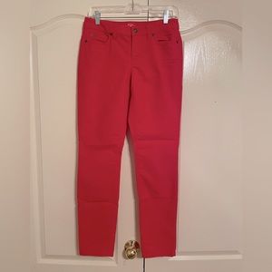LOFT Coral Corduroy Pants Sz 2